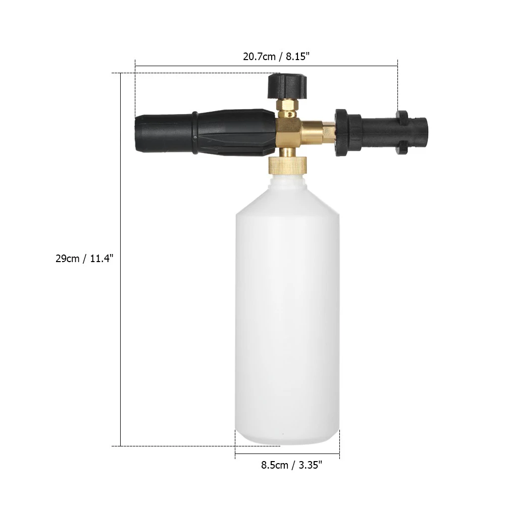 

Adjustable Car Wash Watering Can 1L with HDPE Pressure Washer Spray Cone Bottle Mouth without Spear Tools of Automobiles