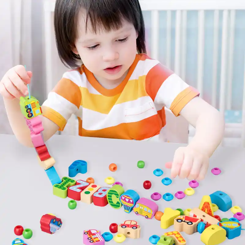 Juguetes Montessori para niños de 3 a 7 años, manualidades con cuentas, bloques de construcción, animales de madera Abc, juego de apilamiento, juegos de Jenga 150 Uds.| | - AliExpress