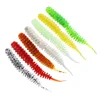 10Pcs/lot Fishing Silicone Soft Lures 6cm 1.3g Spiral Tail shrimp odor Additive Artificial Rubber soft Bait Bass pesca Tackle ► Photo 1/6