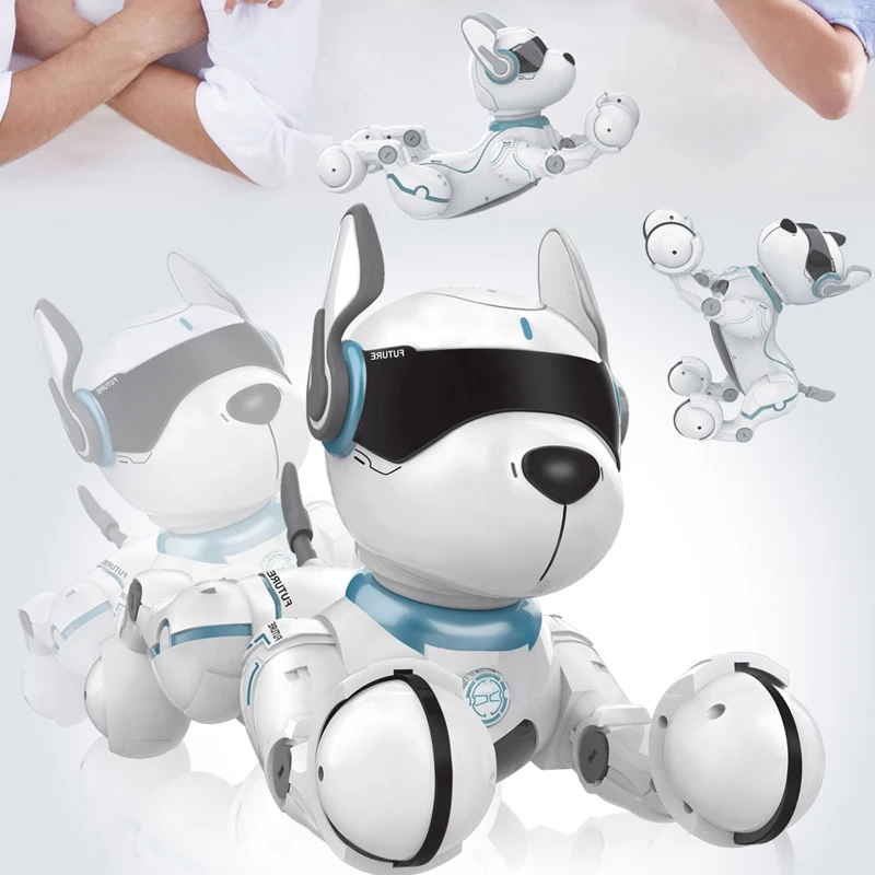 Голосовое управление Leidy Dog животное Робот Игрушки JXD A001 полная функция реалистичные Роботизированные Игрушки Для Собак