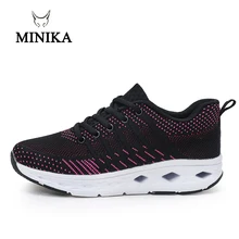 Новинка года; женские кроссовки Minika; Уличная обувь для фитнеса и тренировок; женская дышащая Спортивная обувь; Sapatilhas Mulher