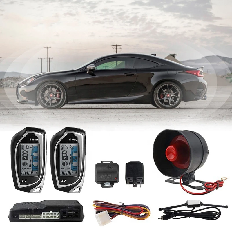 Car Alarm with Autostart Remote Control Central Locking Security Automatic Arming RealTime Monitoring Keyless Entry