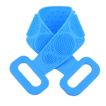 

Silicone Brushes Bath Towels Back Mud Peeling Massage Shower Extended Scrubber Skin Clean Shower Brushes