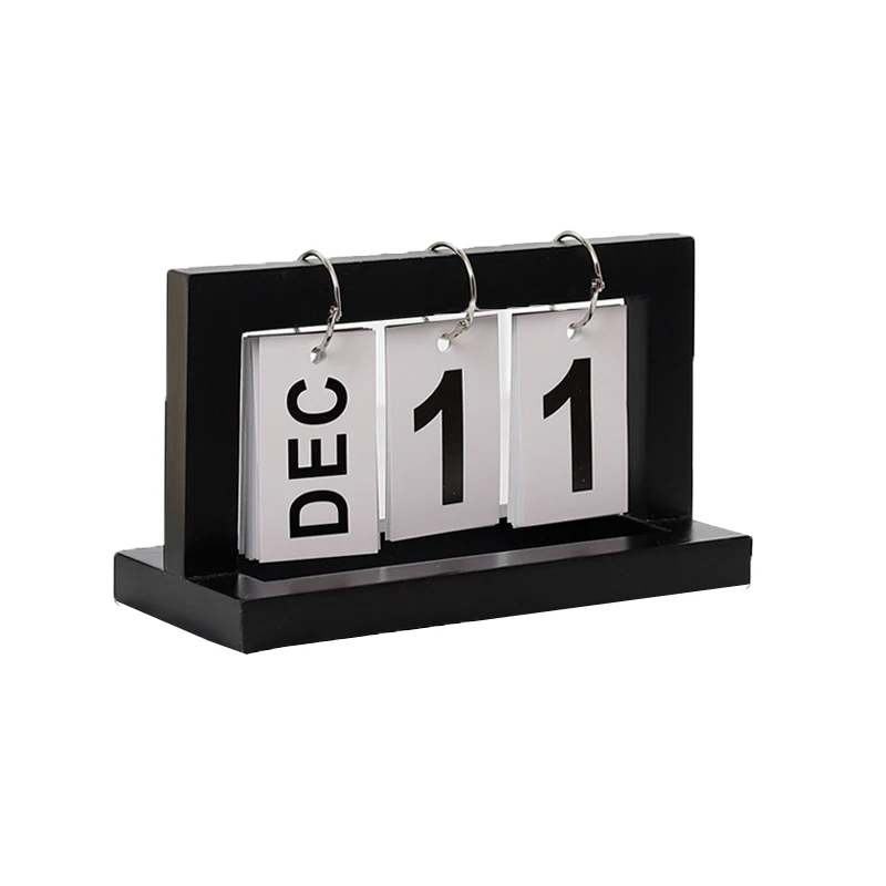 

Quail 8 Inch Wooden Table Desk Calendar,Block Planner Month Date Display,House Number,Alphabet Letter Decoration