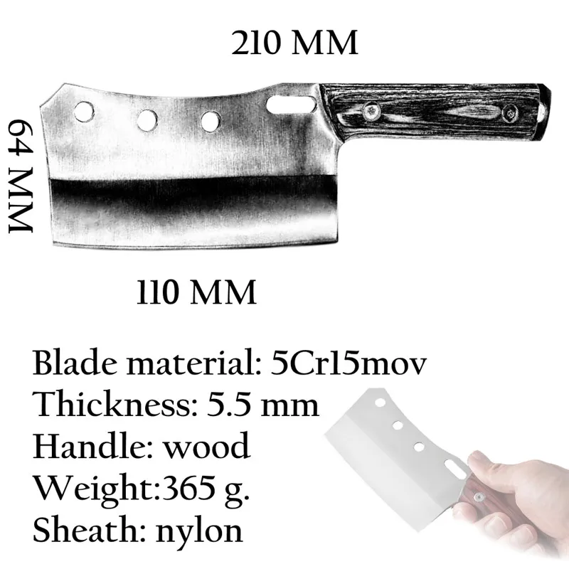 Online GRANDSHARP Cleaver Messer Hand Geschmiedet Kochmesser BBQ Werkzeuge Metzger Fleisch Hatchet Outdoor Camping Hause Kochen Tools Neue