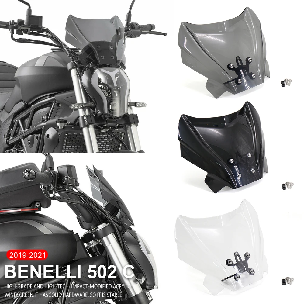 

For Benelli 502C 502 C 502c 2019 2020 2021 New Motorcycle Parts Windshield Windscreen Wind Shield Deflectore