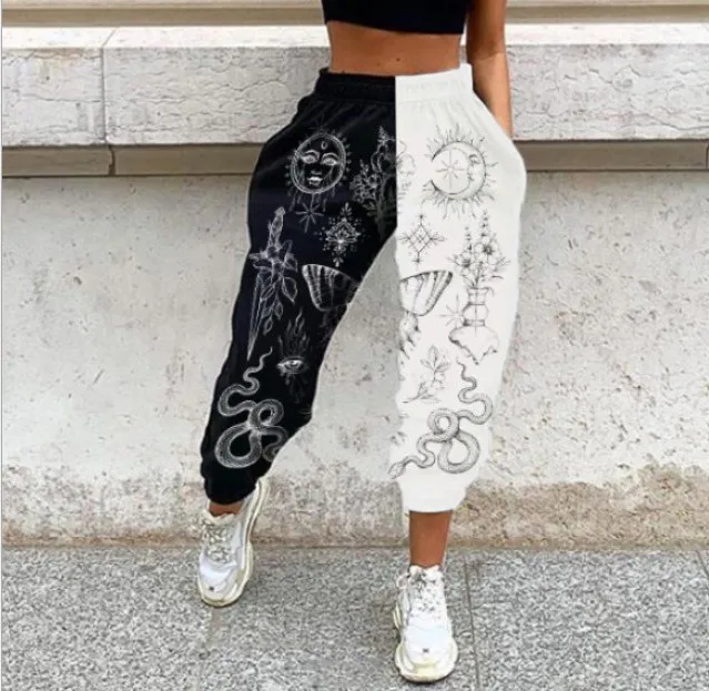 Women Pants High Elastic Waist Sun And 