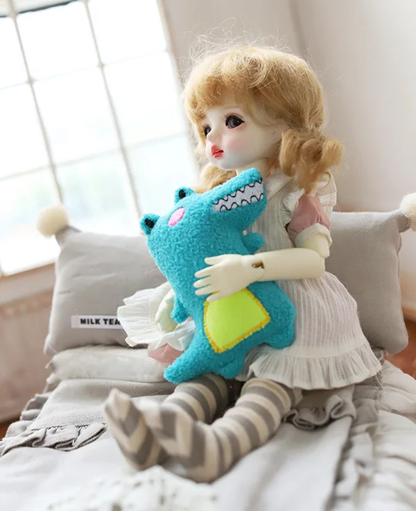 Нетканая крокодил Совместное Кролик подушка для куклы для 1/3 1/4 1/6 1/8 BJD кукла MDD кукольные аксессуары, и мы вышлем вам фото