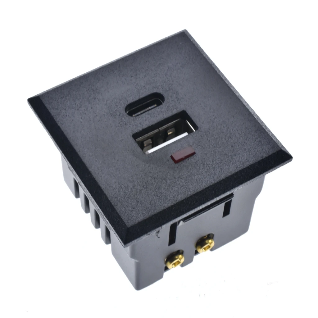 Quality Snap-in Embedded USB & Type C Charging Outlet Module For