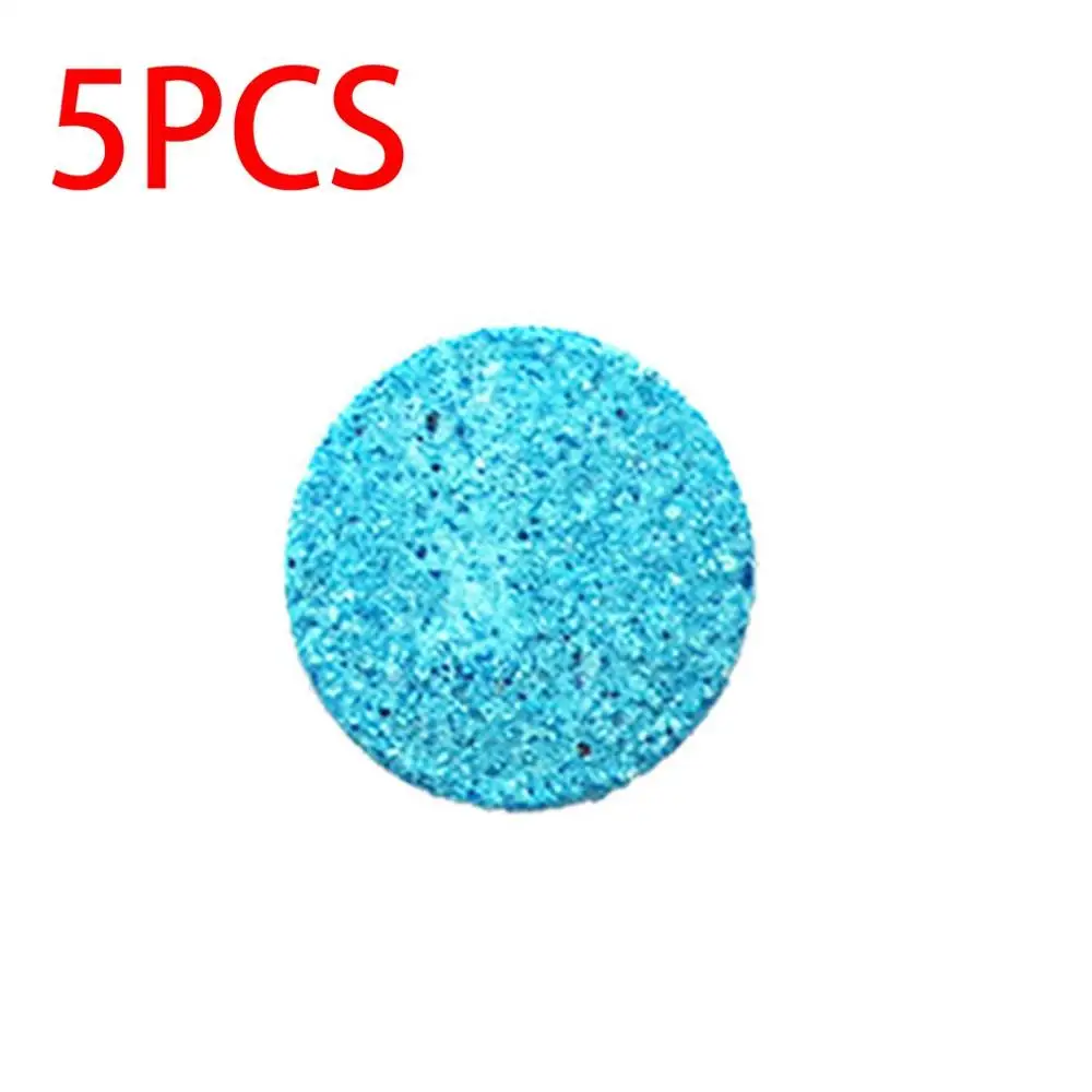 blue 5pcs Автомобильный Одноцветный очиститель стекла, высокая производительность, авто очистка окон, автомобильный очиститель стекла на лобовое стекло, поставки с бутылкой, Прямая поставка - Цвет: blue 5pcs