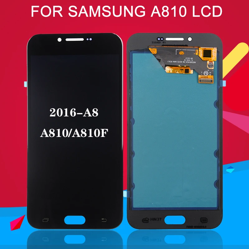 

OLED For Samsung Galaxy A810 LCD SM-A810 A810DS A810F LCD A8 2016 Display Touch Screen Digitizer Assembly