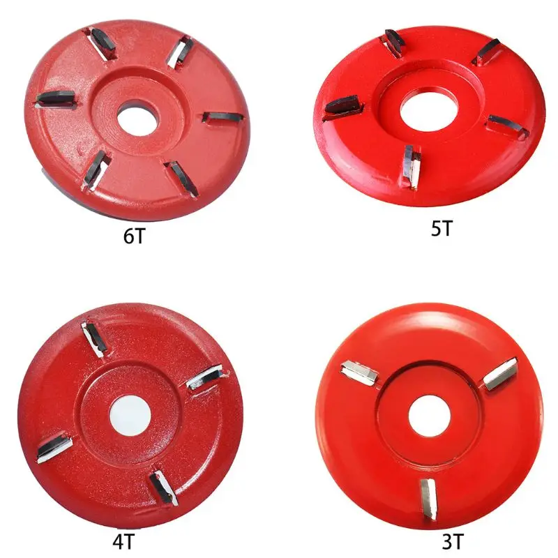 Red Angle Grinder Curved Blade 90mm Diameter Woodcarving Disc Attachment Rotary Planer Power for Carving Woodcraft | Инструменты