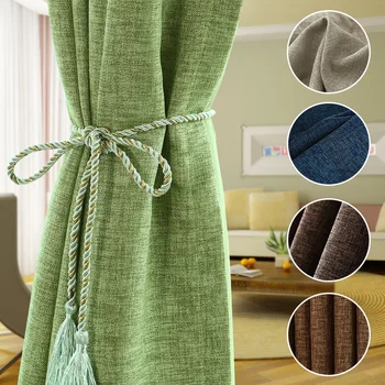 

Blackout Linen Cotton Modern Curtain Fabric Curtain Curtains Fabrics For Bedroom Cortinas LivingRoom Cortina Drapes