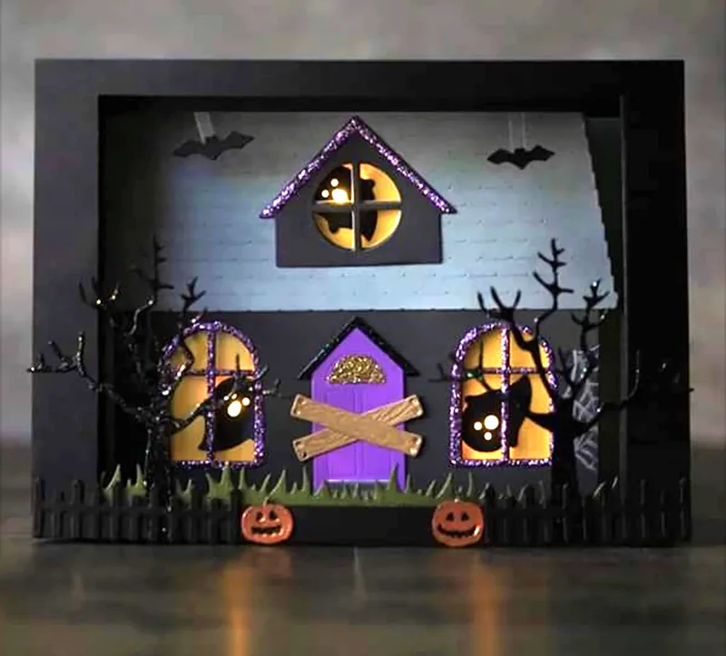 

LLove CCraft Metal cutting dies cut die mold build a Halloween scene Scrapbook paper craft knife mould blade punch stencils dies