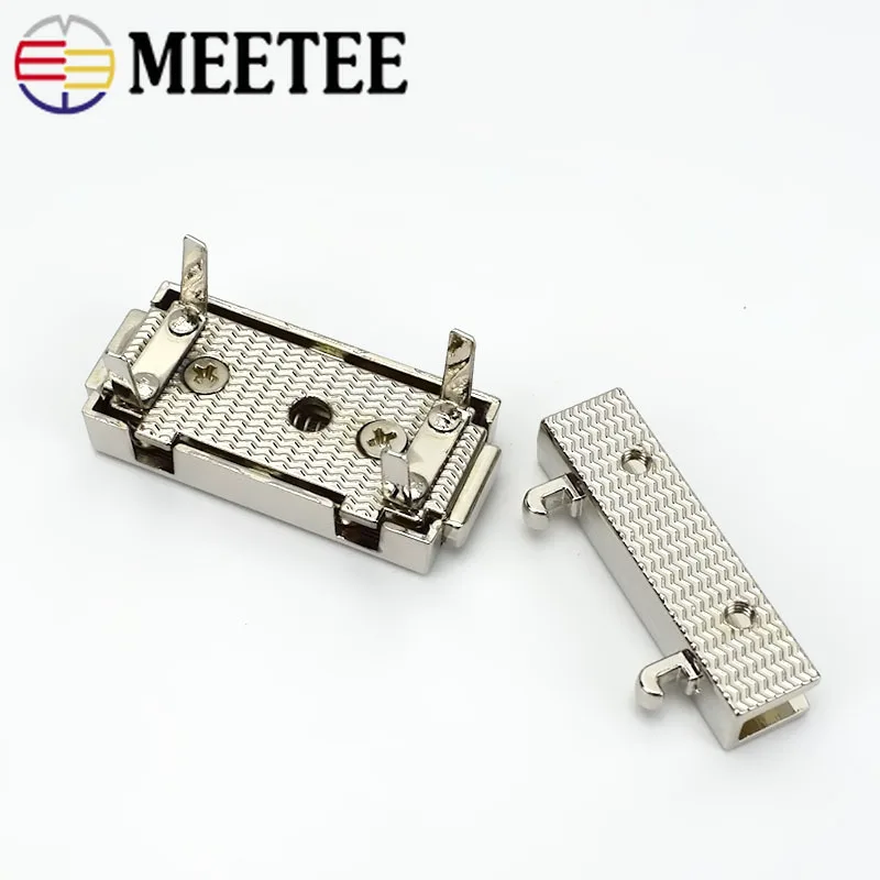 2/4 шт. Meetee 38x29 мм прямоугольные металлические нажимные замки женская сумка с