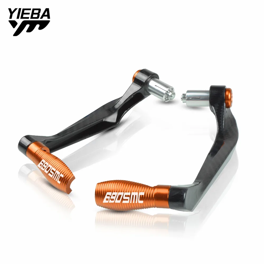 22mm Universal Motorcycle Accessories HandleBar Grips End Brake Clutch Lever Protection Guard For KTM 690 SMC With 690SMC Logo