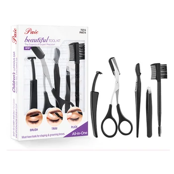 

5pcs/set Eyelash Comb Brush Eyebrow Shaping Cutter Comb Tweezer Scraping Kit Makeup Tool Eyebrow Trimming Tool Set Hot Sale