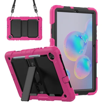 

Haevy Duty Rugged Shockproof Case for Samsung Galaxy Tab S6 Lite Case Shoulder Starp Tablet Cover for Galaxy Tab SM-P610 SM-P615