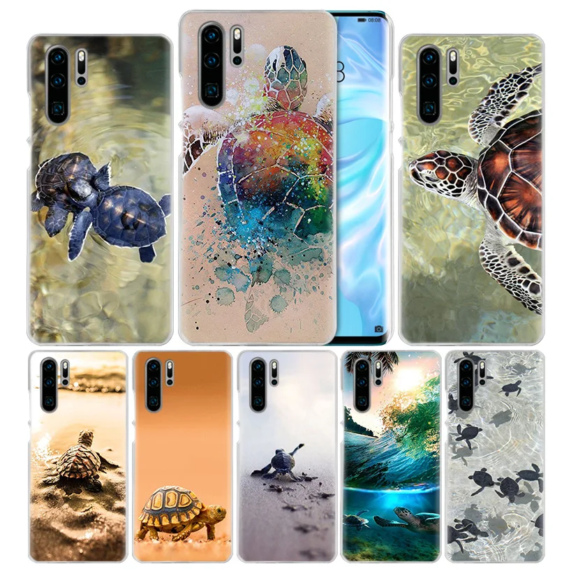 Черепаха чехол для huawei mate 30 20 10 P20 P30 Lite Pro P Smart Y9 Prime Honor 8A 8X 10i PC Чехлы для телефона