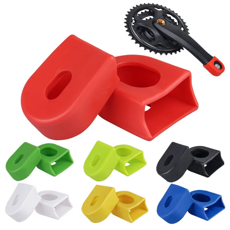 2PCS Bicycle Crank Cover Carbon Fiber Fixed Gear Pedal Case Cycling Protector Cap Mountain Bike Accessories | Спорт и развлечения