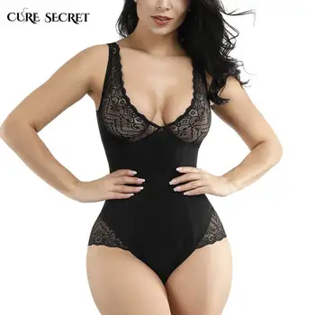 

CURE SECRET Women Sexy Corset Waist Trainer Slimming Bodysuit Elastic Lace Slimming Bodysuit Underwear Body Shapers