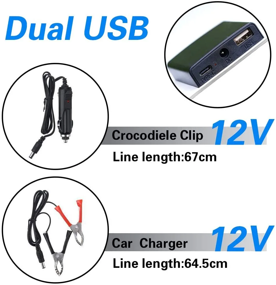Controlador de Carga Carregador de Bateria do Carro Usb com 30a Protable Painel Solar 18v Dupla Porta Módulo Monocristalino Yart Kit 100w porta usb com 30a controlador de carga