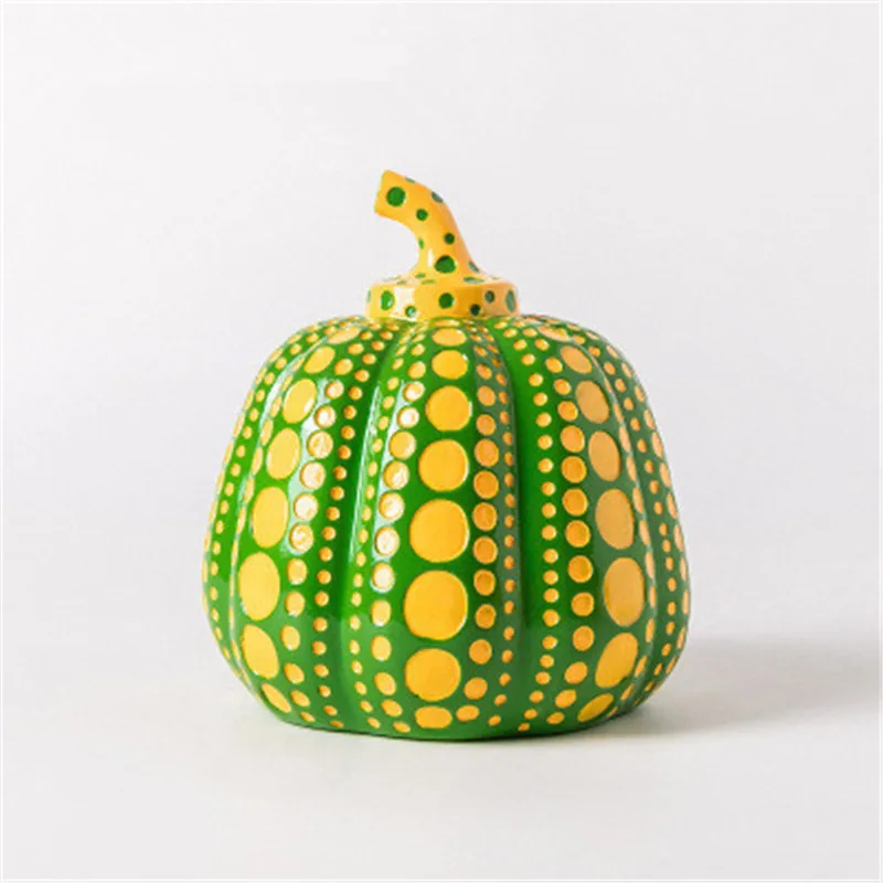 Нордическая Смола Yayoi Kusama точка волны Тыква ремесленник скульптура украшение креативный Кофейня красочный Декор X2674