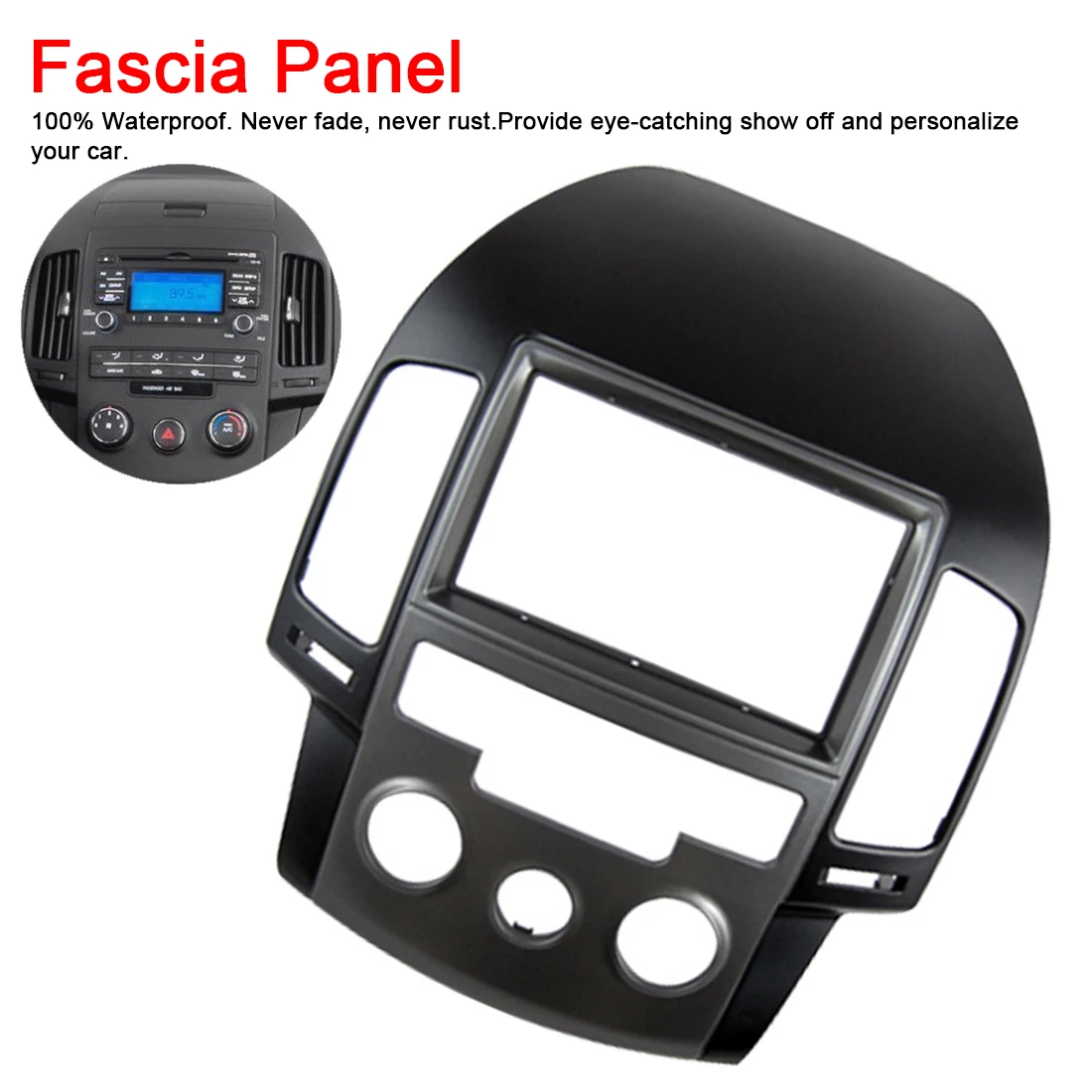 

2 Din Car Stereo Radio Fascia Panel Frame Kit for Hyundai I30 2009 Car Accessory