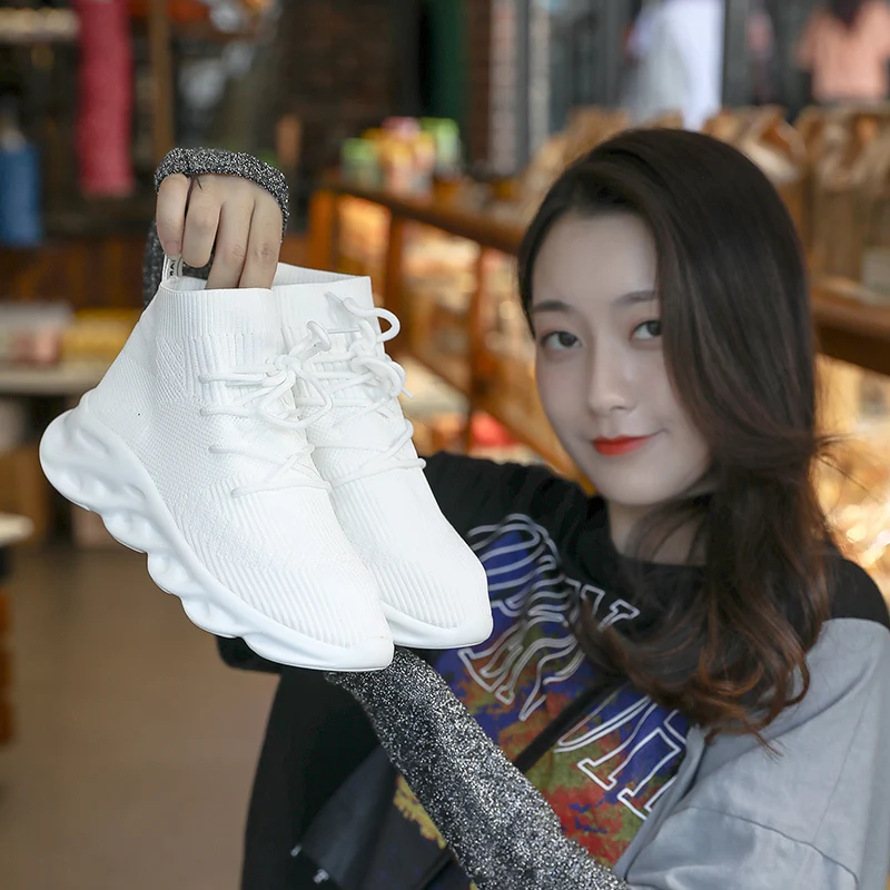 

Lace-up Sneakers Women Flats Breathable Mesh Running Shoes Comfortable Flat Shoes Women Casual Vulcanized Shoes Woman Autumn NEW