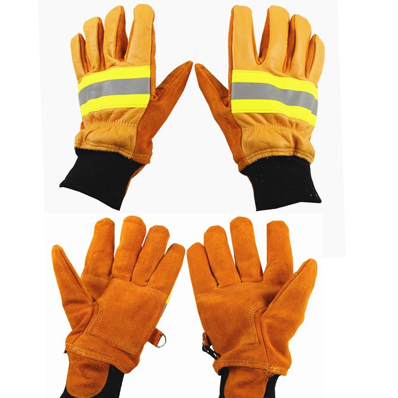 

Fire-Fighting Gloves Rescue Heat-Insulating Flame-Retardant Wear-Resistant Durable Protective Labor Reflective Work