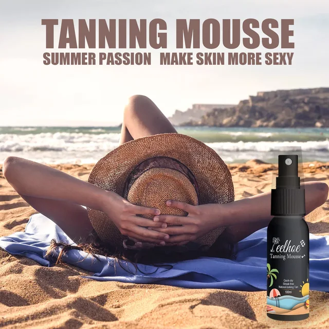 Tanning Lotion Mousse Self tanning Body And Face Oil Natural Beach Fake Tan Long Lasting Shine