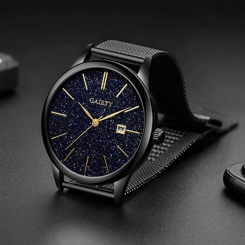 

Mens Business Male Watch 2019 Fashion Classic Gold Quartz Ultra-thin Wrist Watch Watch Men Clock relogio masculino Reloj Hombre