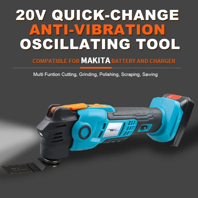 Oscillating Multi Tool Compatible 18V Makita Battery Electric Trimmer Saw