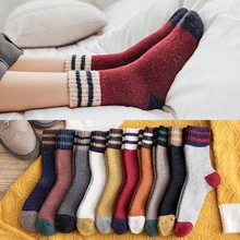 5 пар/уп. носки женские носки для девочек в японском стиле осенне-зимние толстые теплые женские носки зимних носков