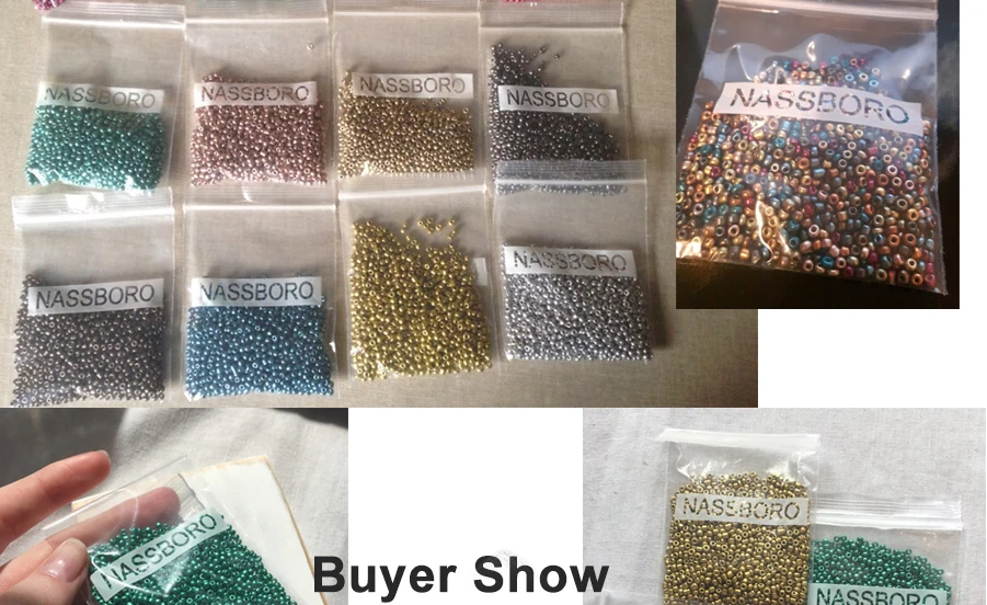 DIY Wholesale 1000pcs 2mm DIY Lots Charm Glass Seed beads Jewelry Making Craft 