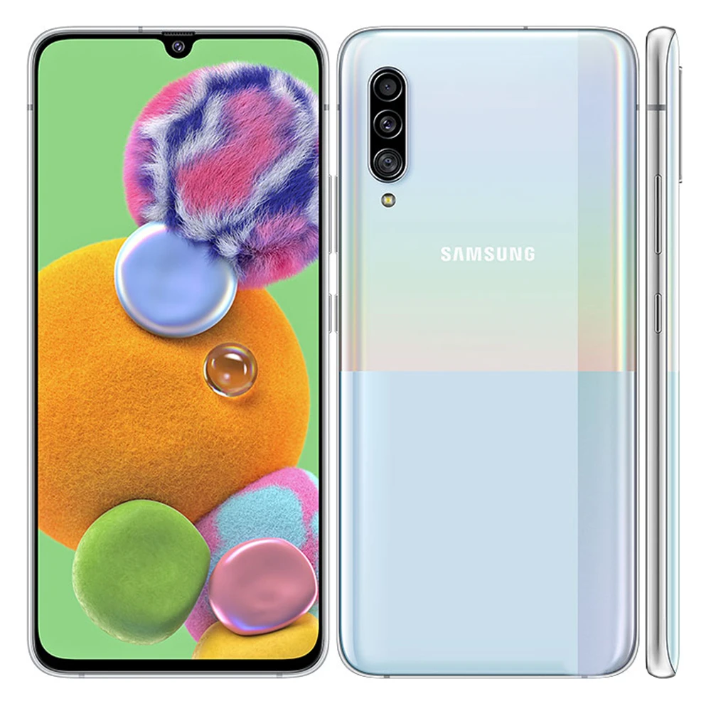 Samsung Galaxy A90, 5G, A9080, мобильный телефон, две sim-карты, четыре ядра, 6,7 дюймов, тройная камера, 8 Гб ram, 128 ГБ rom, NFC, 4500 мА/ч, NFC