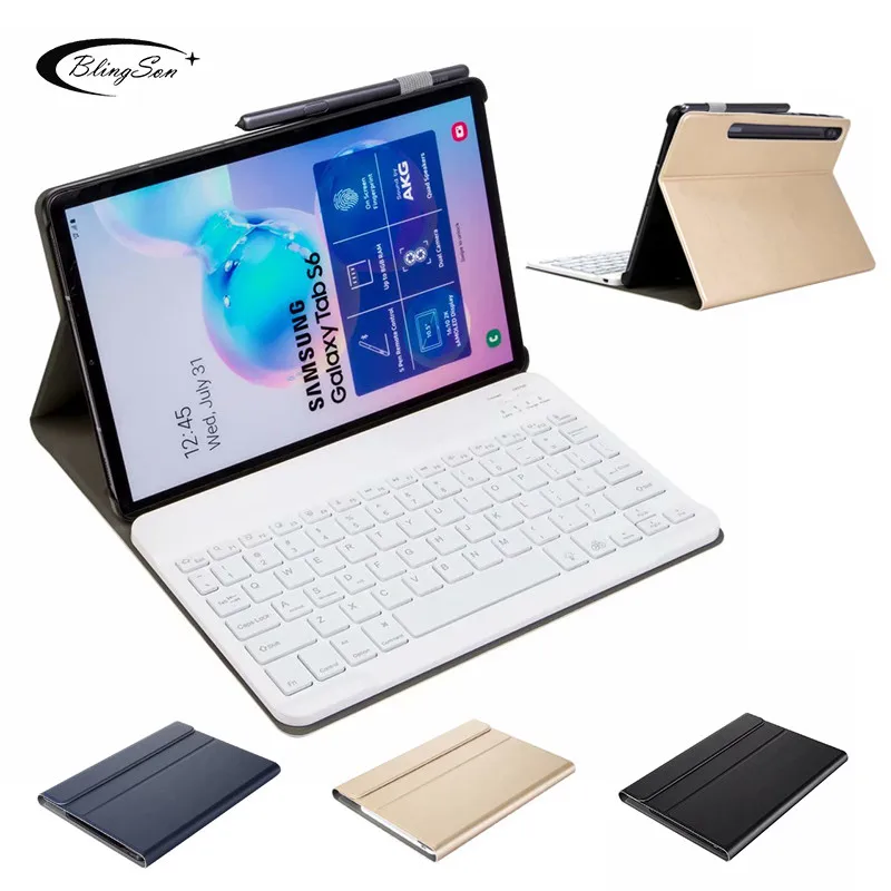Клавиатура чехол для Samsung Galaxy Tab S6 10 5 2019 SM T860/SM T865 T860 из искусственной кожи