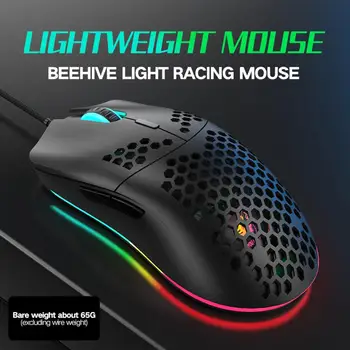 

Wired Gaming Mouse M6 RGB Wired Gaming Mouse 12000DPI Hollow-out Lightweight Mice For PC Game LOL CS