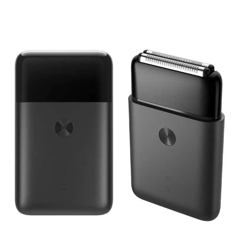 [Newest Version] Waterproof Portable Mini Electric Shaver Reciprocating Dual Blade Type-C USB Rechargeable For Men