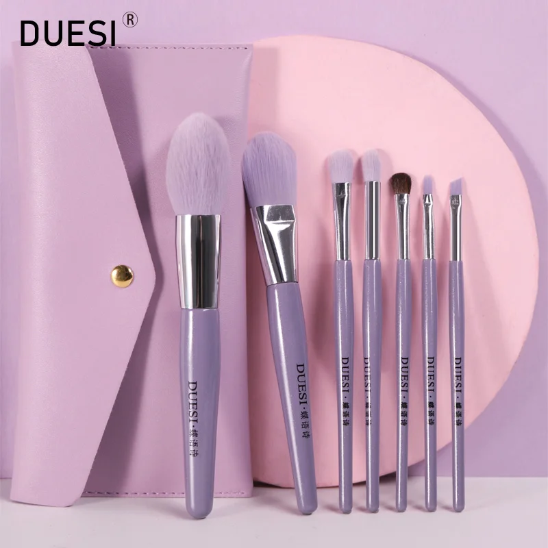 

DUESI 7Pcs/Bag New Makeup Brushes Set High Quality Foundation Highlighter Eyeshadow Eyebrow Synthetic Hair Cosmetics Brush Tools