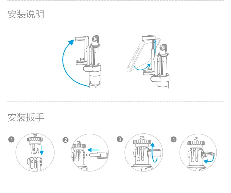 Pgytech используется в DJI Oo Action/Pocket Integration Tripod Selfie Stick plus