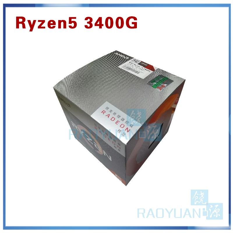 Новый AMD Ryzen 5 3400G R5 3 7 ГГц четырехъядерный восьмипоточный процессор 65 Вт YD3400C5M4MFH