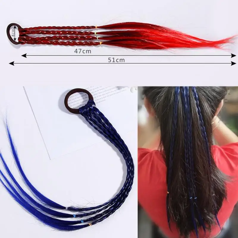 1 шт. повязка для волос с париком богемная модная на голову Женская эластичная