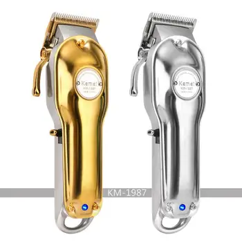 

KEMEI KM-1986 Series Hair Clipper Rechargeable Plug-in Dual-use Oil Head Ceramic Electric Clipper Digital Display Electric Push