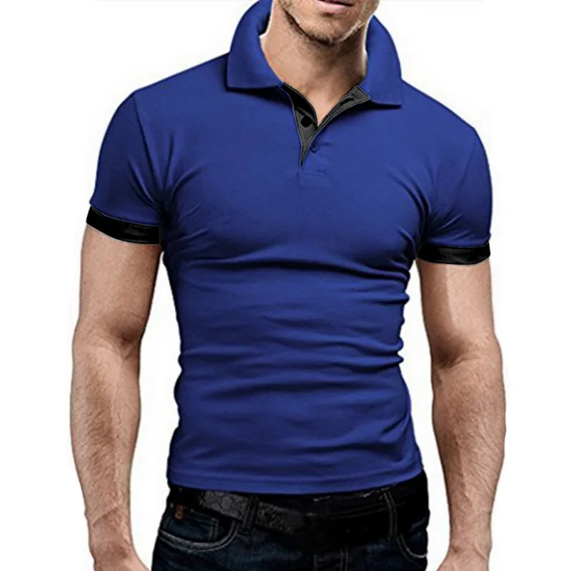 Брендовая мужская рубашка поло, мужская хлопковая рубашка поло с коротким рукавом, Спортивная рубашка для тенниса размера плюс, мужские блузы, топы 3XL