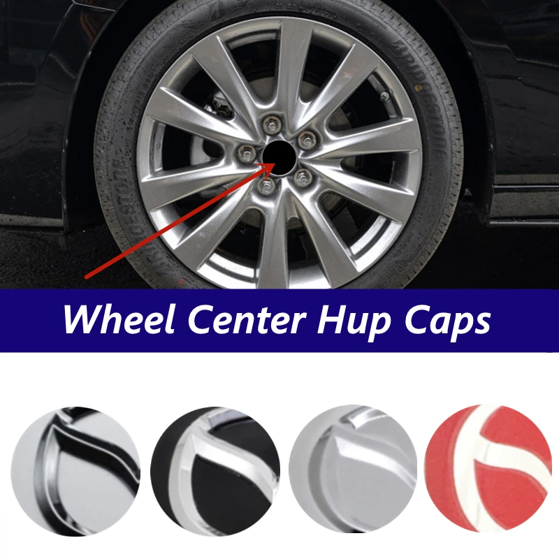 52/56/60mm Wheel Center Hub Caps Car Accessories For Mazda Badge Atenza MX3 CX3 CX5 2 3 6 323 626 RX8 RX7 Protege Axela Speed | Автомобили