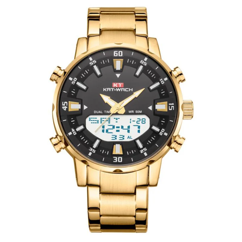 Men Watch Waterproof 50M Quartz Watches Male Luxury Brand Leather Military Digital Watch for Men Relogio Masculino Kol Saati 