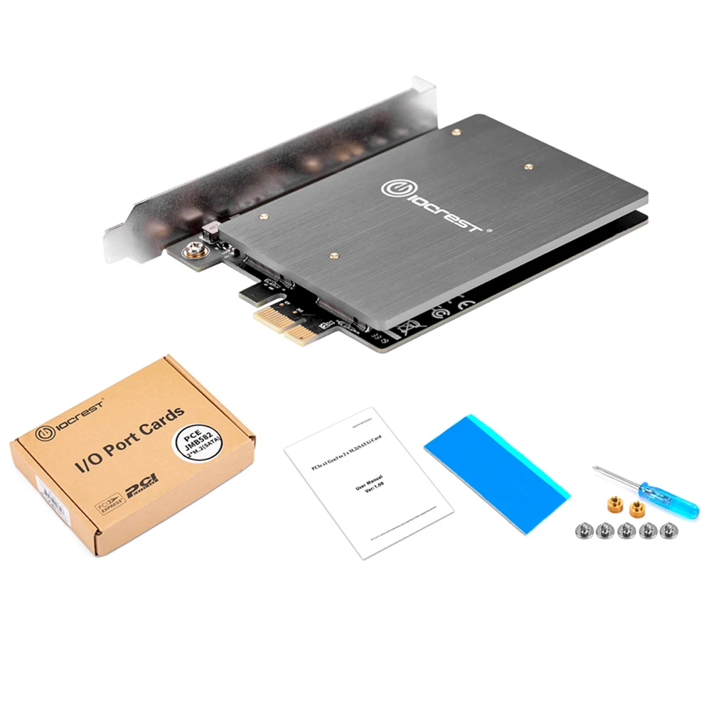 Добавьте на карточках мини PCIE для M2 адаптер M.2 NGFF PCI Express PCIE X1 Универсальный адаптер с двойным Порты и разъёмы B ключ-карта Sup Порты и разъёмы s 2230 2242 2260 2280 M2 SSD