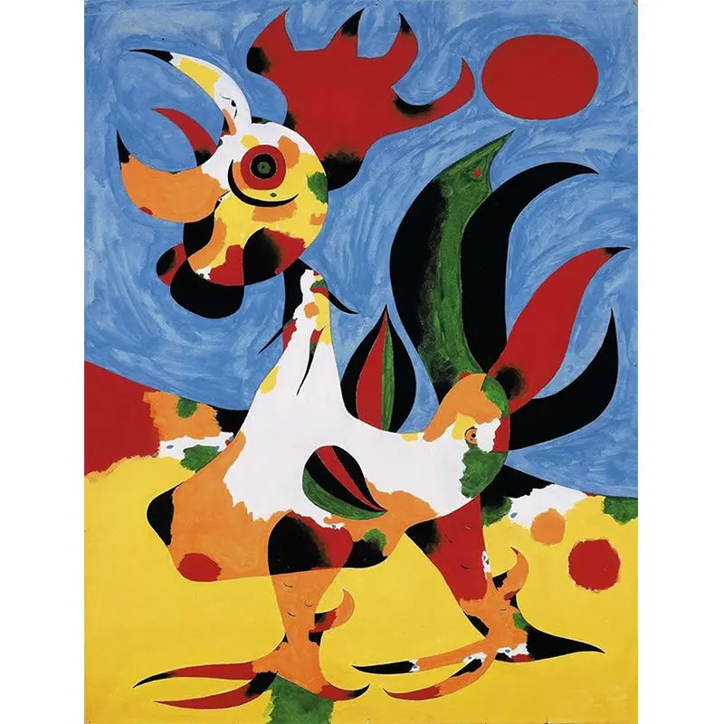 Joan Miro абстрактные акварельные настенные художественные плакаты и принты Знаменитая Картина на холсте гостиная украшение дома картины - Цвет: 06