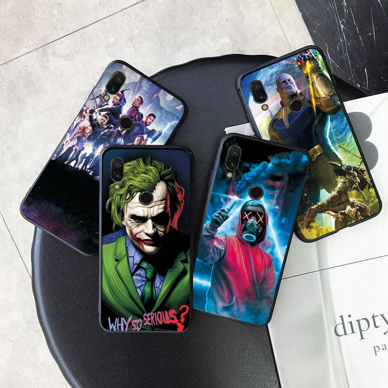 Популярные сумки для телефонов Xiaomi Redmi S2 чехол RedmiS2 черный из ТПУ Thanos бампер S 2 |